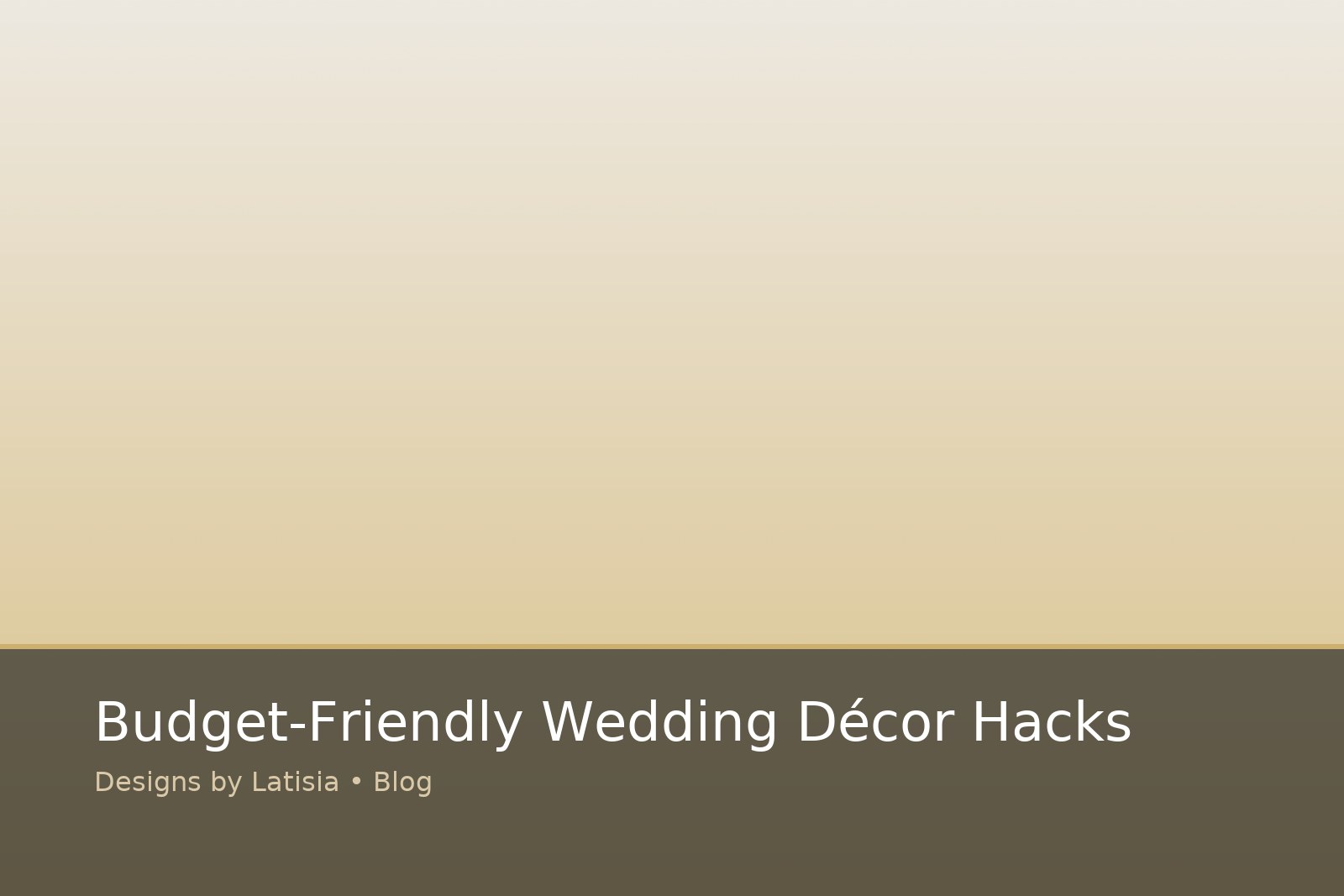 How to Plan a Stress‑Free Backyard Wedding – Tip #2