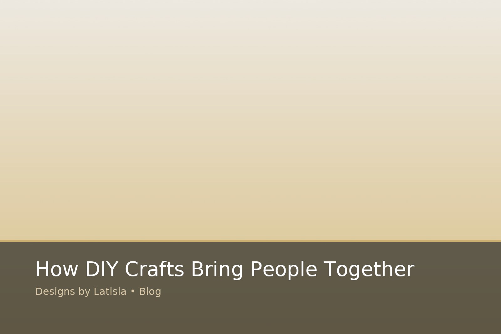 What to Expect at a Craft Night – Tip #3